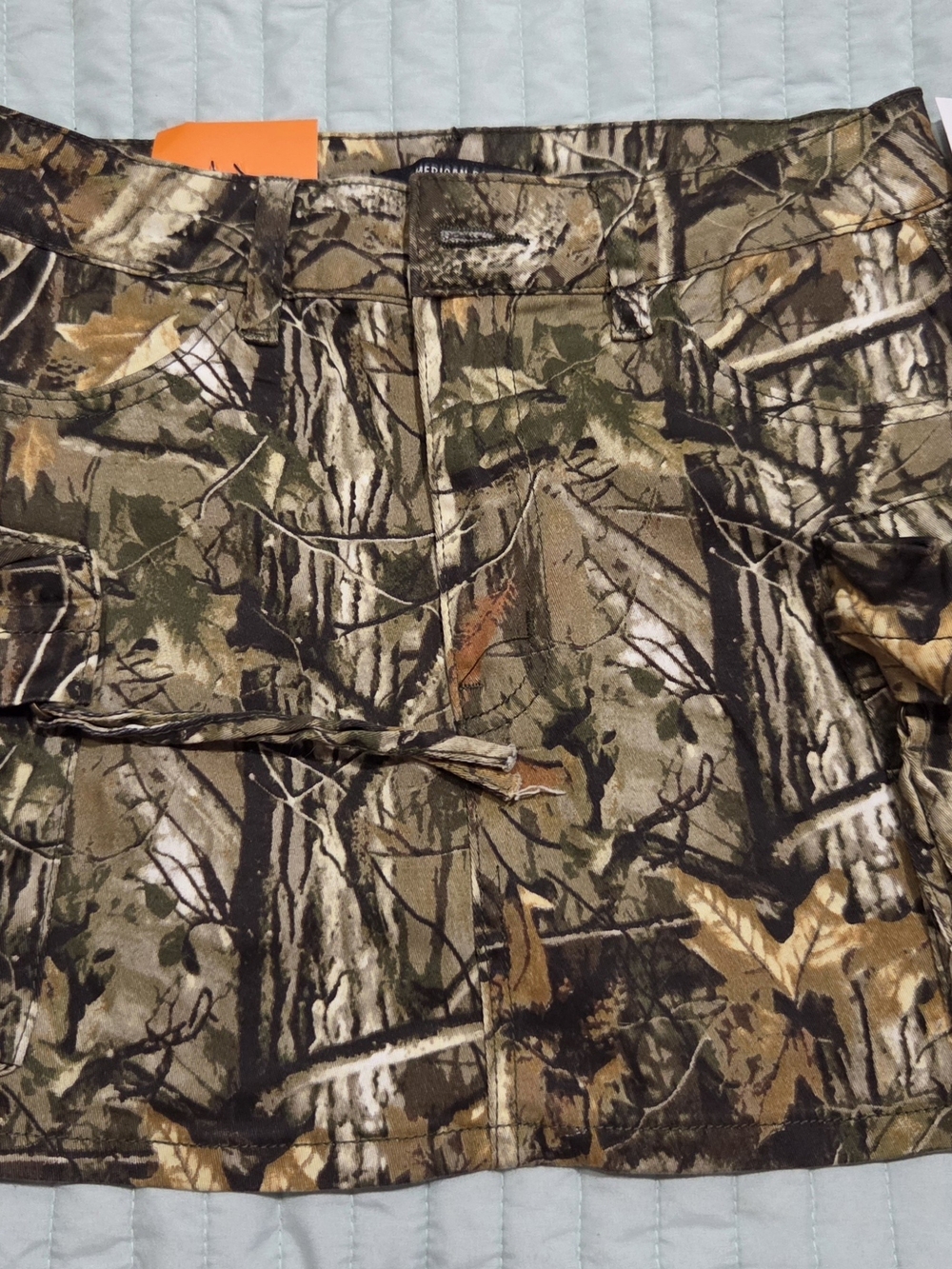 American Bazi Camo Mini Skirt in Green, Brown & Tan